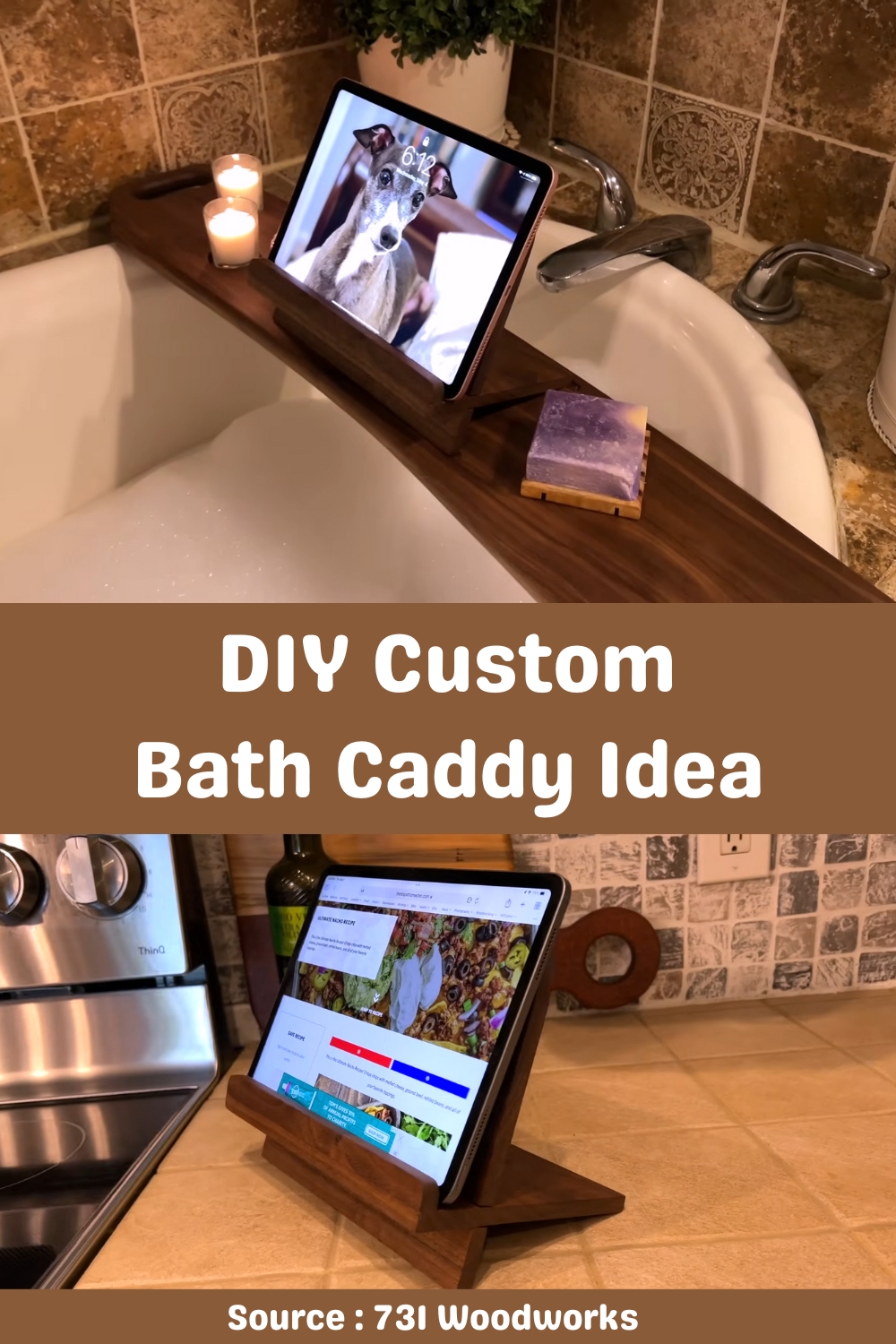 DIY Custom Bath Caddy